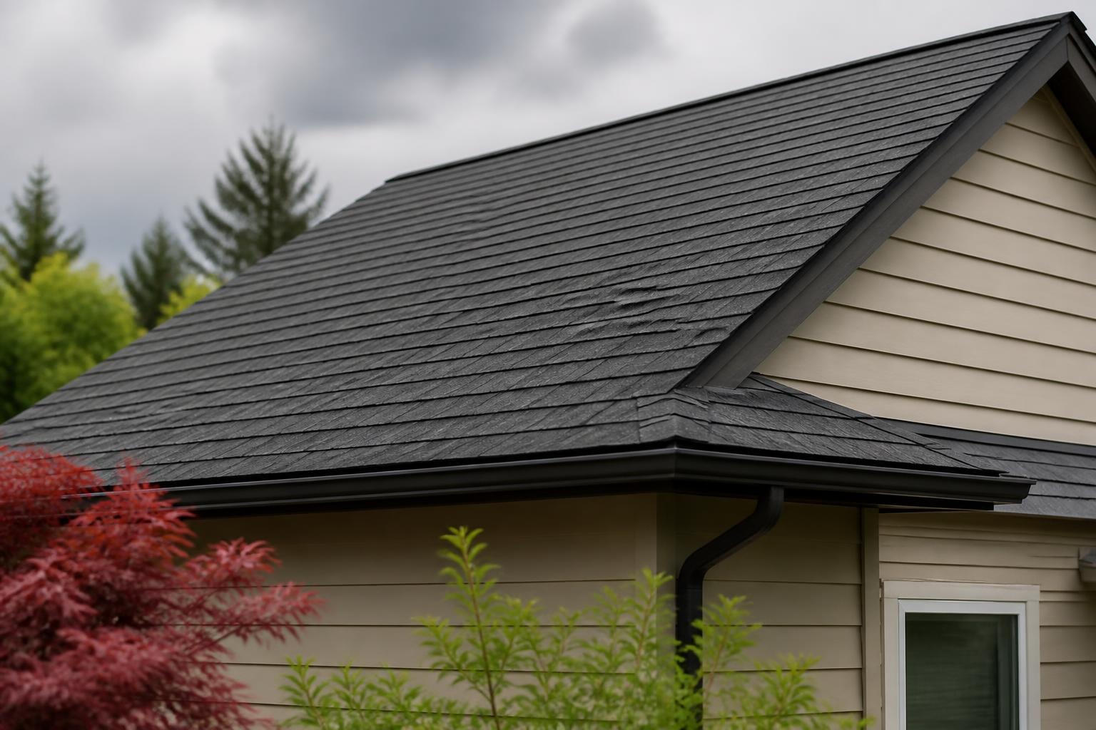shingle roof guttering roofing